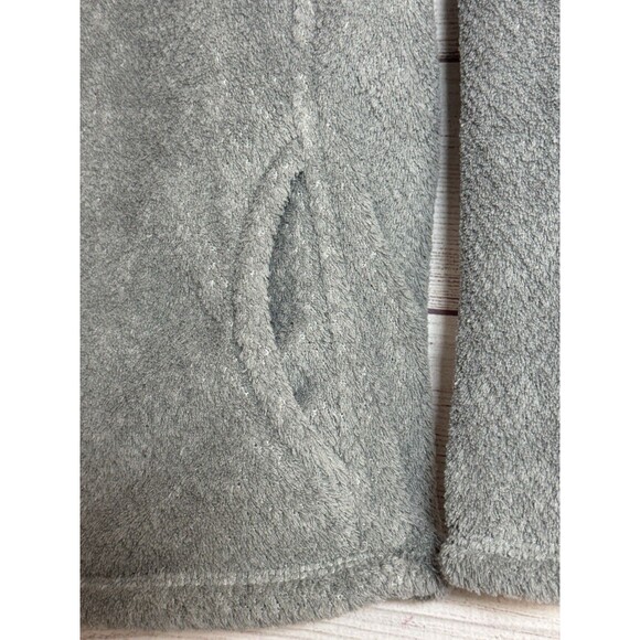 Girl's Patagonia Gray Polartec Fleece Pullover Pockets Snap Long-Sleeve - 12 - Picture 11 of 15